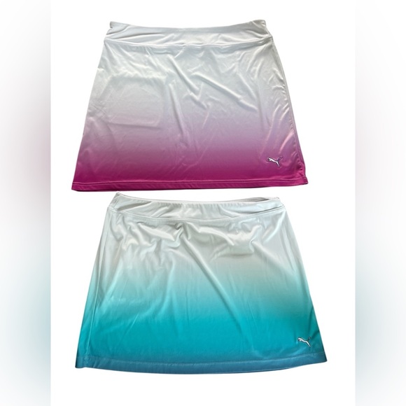 Puma Bundle Pink and Blue Golf Skirt Large - Picture 1 of 7